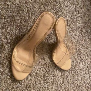 Nude Clear Heels
